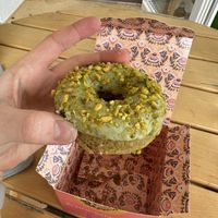 Pistazien-Kuchen-Donut  at Brammibal's Donuts - Schöneberg   in Berlin