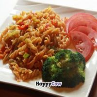 pasta at Ci Yuan Zhai Vegetarian Restaurant in Dali