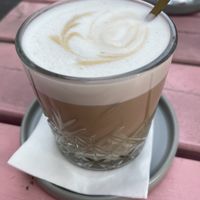 Latte Macchiato with oat milk  at Heppy Green - Bornheim in Frankfurt