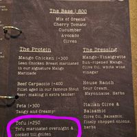 Tofu salad at Crafty Chameleon Brewhouse and Restaurant in Nairobi