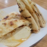 Pita with hummus at Nick the Greek in Reno