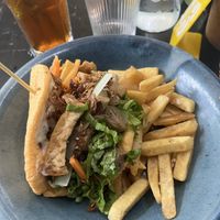 Tofu jackfruit bao  at Mingle Cafe in Hue
