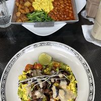 Breakfast menu options   at Mingle Cafe in Hue