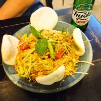 Papaya salad at Mingle Cafe in Hue