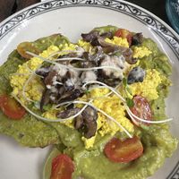 Avocado Toast with scrambled Tofu   at Mingle Cafe in Hue
