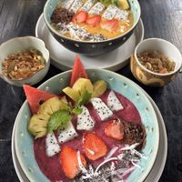 Smoothie bowls  at Mingle Cafe in Hue