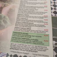 vegan alternatives on the menu at Assaje in Milan