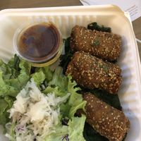 Seitan Cordon Bleu at Zrno Bio Bistro in Zagreb