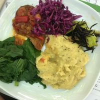 Macro protein plate- nice flavours  at Zrno Bio Bistro in Zagreb