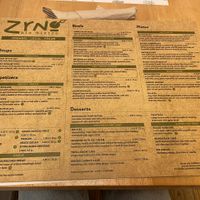 Good menu  at Zrno Bio Bistro in Zagreb
