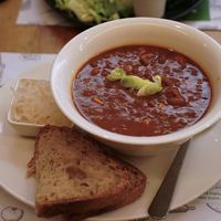 Kidney bean stew  at Zrno Bio Bistro in Zagreb