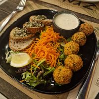 Falafel at Zrno Bio Bistro in Zagreb