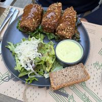 ‘Chicken’ cordon bleu  at Zrno Bio Bistro in Zagreb