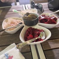 Pickled tray  at Zrno Bio Bistro in Zagreb