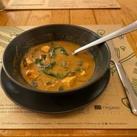 Miso-sesame stew. Well the menu calls it soup, but it's stew! at Zrno Bio Bistro in Zagreb