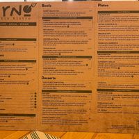 Current menu. at Zrno Bio Bistro in Zagreb