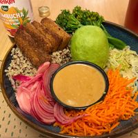 Quinoa Buddha bowl at Zrno Bio Bistro in Zagreb