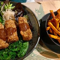 Seitan Cordon Bleu at Zrno Bio Bistro in Zagreb