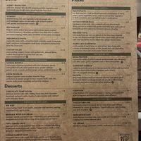 summer 2024 menu  at Zrno Bio Bistro in Zagreb