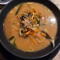 Miso-sesame soup at Zrno Bio Bistro in Zagreb