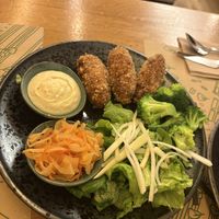 Pumpkin croquettes. Gardener’s delight  at Zrno Bio Bistro in Zagreb