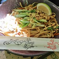 Yaki soba at Zrno Bio Bistro in Zagreb