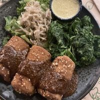 Seitan cordon bleu   at Zrno Bio Bistro in Zagreb