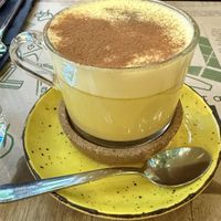Turmeric Latte  at Zrno Bio Bistro in Zagreb