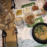 Delicious breads and spreads.  at Zrno Bio Bistro in Zagreb