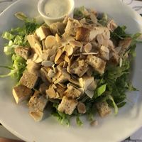 Cesar salad at Zrno Bio Bistro in Zagreb