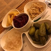 Pickles plate at Zrno Bio Bistro in Zagreb