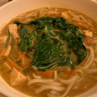 Udon noodle soup without tempura at Zrno Bio Bistro in Zagreb
