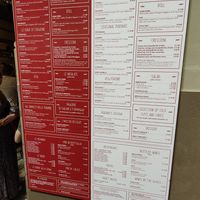 Menu at Sfarinà in Bologna