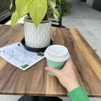 Cute outdoor seating  at Sacre Coeur in Southport