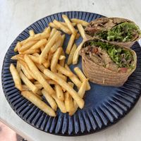 Meatball wrap  at Aura on Lincoln in Miami Beach