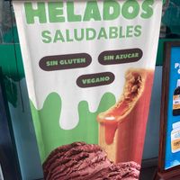 Vegan ice cream at Verde Natural Market in Lima