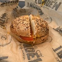 Bagel sandwich  at Tandem Bagel Company in Easthampton