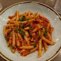 Penne arrabbiata  at Campana in Portland