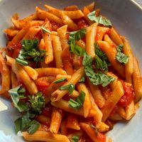 Penne Alla Vodka (made vegan upon request )  at Campana in Portland