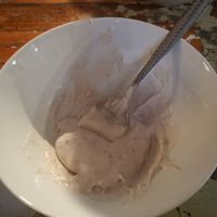 Tahini mousse at Spisestedet in Oslo