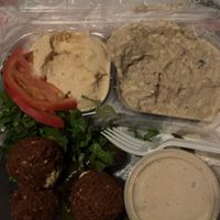 Vegetarian appetizer combo   at Aladdin in Milwaukee