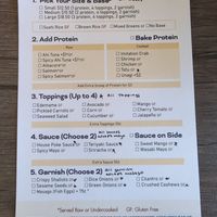 Build your own menu at Nami Poke  in Springfield