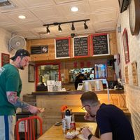 Inside venue at International Wings Factory in New York City