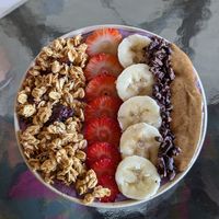 Strong berry bowl at Blue Berry in Puerto Viejo De Talamanca