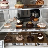 Lots of donut options   at Liberation Kitchen in Chicago