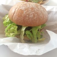 burger  at Liberation Kitchen in Chicago