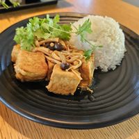 Braised Tofu with Mushroom at Food Court at Alma Resort in Cam Lam