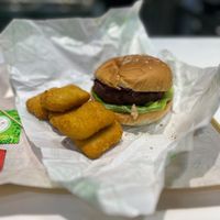 Burger and nuggets meal. at 2060 Green Planet in Shanghai