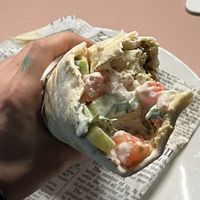 Special falafel wrap  at Wazzup Falafel in Northcote