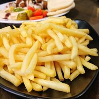 Large chips (lots!) at Wazzup Falafel in Northcote
